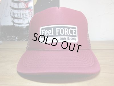 画像1: Feel FORCE/ONE&ONLY MESH CAP  BURGUNDY