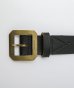 画像2: (再アップ） BELAFONTE/RT LEATHER BELT  BLACKxBRASS (2)