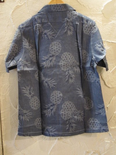 画像2: (SALE 30%OFF) (再アップ）(DEAD STOCK)COREFIGHTER/PINEAPLLE S/S SH  INDIGO