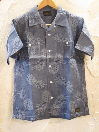 画像1: (SALE 30%OFF) (再アップ）(DEAD STOCK)COREFIGHTER/PINEAPLLE S/S SH  INDIGO