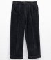 画像1: BELAFOTE/RT 2TACK TROUSERS AGED CORDUROY  BLACK (1)