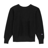 CHAMPION/REVERSE WEAVE CREW  NECK SWEAT SHIRT  BLACK