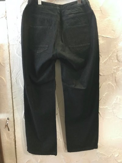 画像2: HAL HAM/DENIM BAGGY PANTS  BLACK