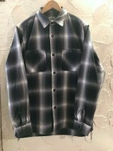 HOUSTON/OMBRE CHECK VIYELLA SHIRT  BLACK