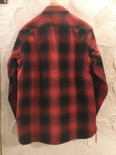 画像2: HOUSTON/OMBRE CHECK VIYELLA SHIRT  RED