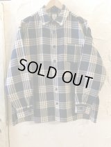 REVO/HEAVY WEIGHT CHECK SHIRT  NAVY