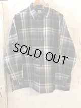 REVO/HEAVY WEIGHT CHECK SHIRT  BLACK