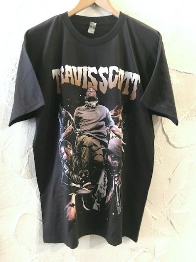 画像1: ROCK OFF/TRAVIS SCOTT S/S T  BLACK