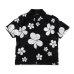 画像1: RATS/FLOWER ALOHA SS SHIRT  BLACK (1)