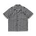 画像1: RATS/CHECKERD FLAG SS SHIRT  WHITExBLACK (1)