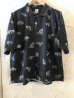 画像1: REVO/ANIMAL PATTERN S/S SHIRTS  BLACK (1)