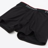 (再入荷)  HANES/SHORT BOXER BRIEF  BLACK