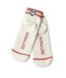 画像1: GYMMASTER/HAPPY EMBROIDERY SHORT SOX  WHITExRED(PINK) (1)