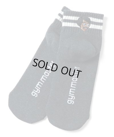 画像1: GYMMASTER/HAPPY EMBROIDERY SHORT SOX  CHARCOAL