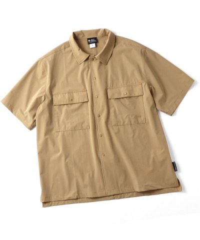 画像1: GYMMASTER/COMFY NYLON SHIRT  BEIGE