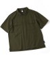 画像1: GYMMASTER/COMFY NYLON SHIRT  OLIVE  (1)