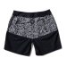 画像1: SOFTMACHINE/BLACK WAVE BOARD SHORTS  BLACK (1)