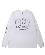 ROTTWEILER/GRAFFITI  LOGO LS T  WHITE