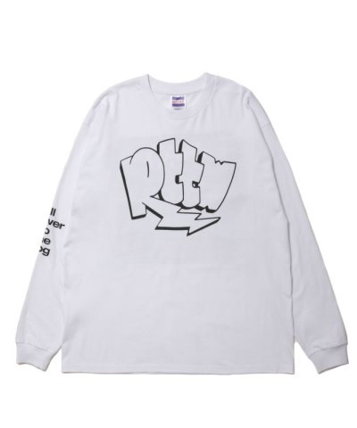 画像1: ROTTWEILER/GRAFFITI  LOGO LS T  WHITE