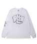 画像1: ROTTWEILER/GRAFFITI  LOGO LS T  WHITE (1)