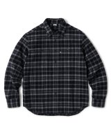 FTC/HEAVY PLAID NELL SHIRT  BLACK