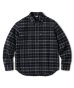 画像1: FTC/HEAVY PLAID NELL SHIRT  BLACK (1)