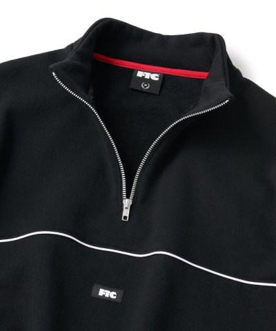 画像3: FTC/PIPING HALF ZIP SWEAT SHIRT  BLACK