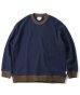 画像2: GYMMASTER/WAFFLE CREW NECK  CHARCOAL (2)