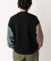 画像3: GYMMASTER/BLOCK INLAY BUTTON CARDI  BLACK (3)