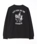 画像1: GYMMASTER/GOOD THING EMBROIDERY LS T  BLACK (1)