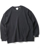 GYMMASTER/WAFFLE CREW NECK  CHARCOAL