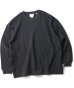 画像1: GYMMASTER/WAFFLE CREW NECK  CHARCOAL (1)