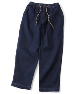 GYMMASTER/STRETCH DENIM TWO TUCK PANTS  ONEWASH