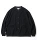 画像1: GYMMASTER/BLOCK INLAY BUTTON CARDI  BLACK (1)