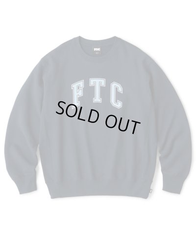 画像1: FTC/CRACKED LOGO CREW NECK  NAVY