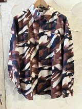 REVO/ALL PRINT LS SHIRT  WINE