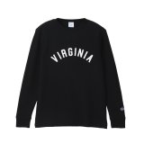 CHAMPION/LONG SLEEVE T WAFFLE  BLACK