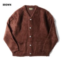 (店頭在庫分) (再入荷) UNIVERD 72/MOHAIR TOUCH CARDIGAN  BROWN