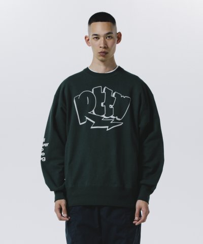 画像1: ROTTWEILER/GRAFFITI SWEATER  GREEN