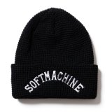 SOFTMACHINE/GEORGE KNIT CAP  BLACK