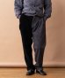 画像3: GYMMASTER/STRETCH CORDUROY TUCK PANT  BLACK (3)