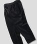 画像1: GYMMASTER/STRETCH CORDUROY TUCK PANT  BLACK (1)