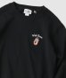 画像3: GYMMASTER/WELL DONE EMBROIDERY SWEAT  BLACK (3)