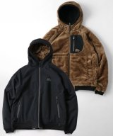 GYMMASTER/REVERSIBLE TASLONxBOA HOOD JACKET  BLACKxMOCA