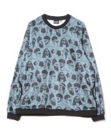 GYMMASTER/KNIT FLEECE HAPPY PAINT CREW NECK  HIPPY