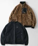 GYMMASTER/REVERSIBLE TASLONxBOA STAND JACKET  BLACKxMOCA