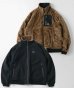 画像1: GYMMASTER/REVERSIBLE TASLONxBOA STAND JACKET  BLACKxMOCA (1)