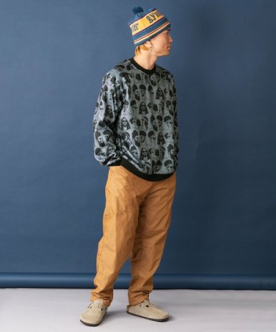 画像4: GYMMASTER/KNIT FLEECE HAPPY PAINT CREW NECK  HIPPY