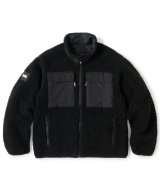 FTC/SHERPA FLEECE REVERSIBLE JACKET  BLACK