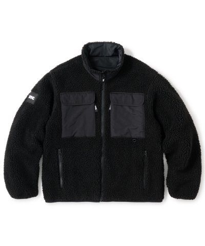 画像1: FTC/SHERPA FLEECE REVERSIBLE JACKET  BLACK